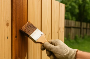 Vedligeholdelse af tr�hegn - nye og gamle