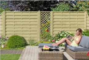 Lamelhegn � stilrent og funktionelt hegn til haven