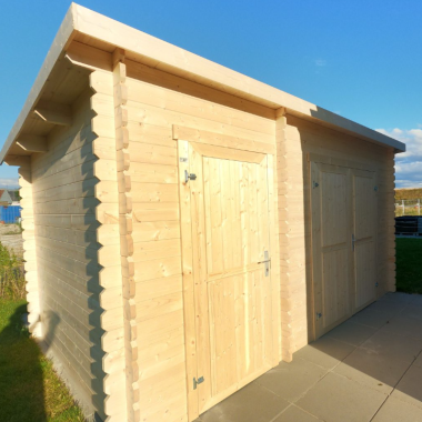 Borup redskabsskur p&aring; 9m2 (redskabsskur model)