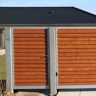 Enkeltlåger til betonhegn