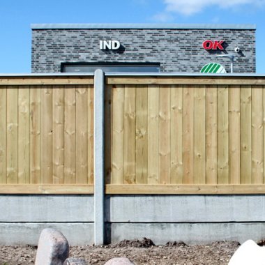 Plankehegn i trykimprægneret