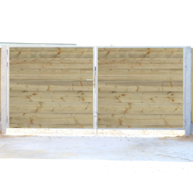 Dobbeltlåger til systemhegn