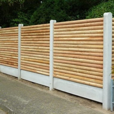 Raftehegn vandret / Betonhegn