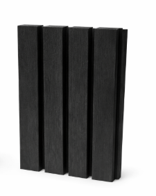 Lefkas eksklusiv kompositbeklædning mørk antracit + hjørneliste - vareprøve