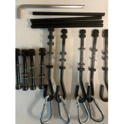 Gyngestativ i stl med to gynger og klatrestige  holdbart, moderne og pladsbesparende