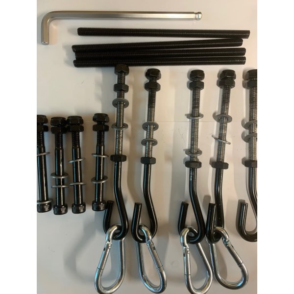 Gyngestativ i stl med 2 gynger og klatrestige  solid kvalitet i stilrent design