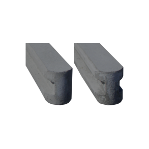 Hegnsstolpe H/mellem 10 x 12 x 190 cm (120cm over jord) Antracitfarvet beton