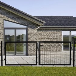 Dobbeltlåge X i sort 300x100cm inkl. Stolper model Gilleleje