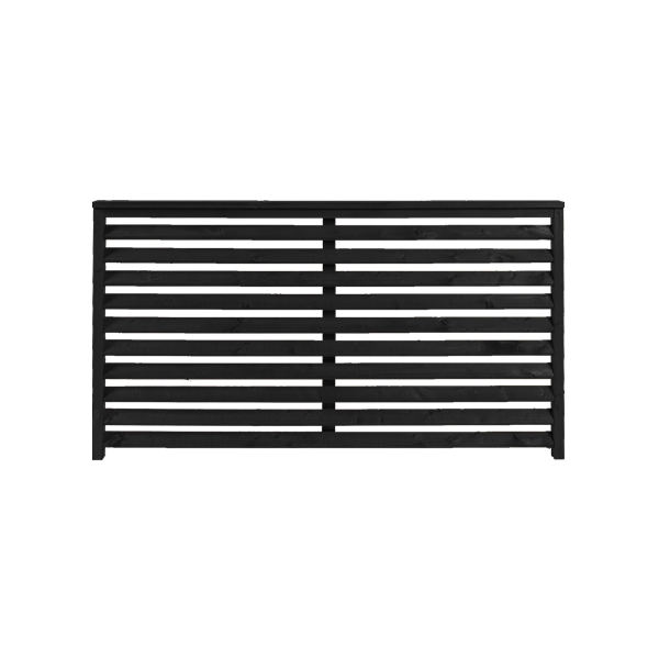 Kyoto hegn i grundmalet sort 160x90cm (BxH)