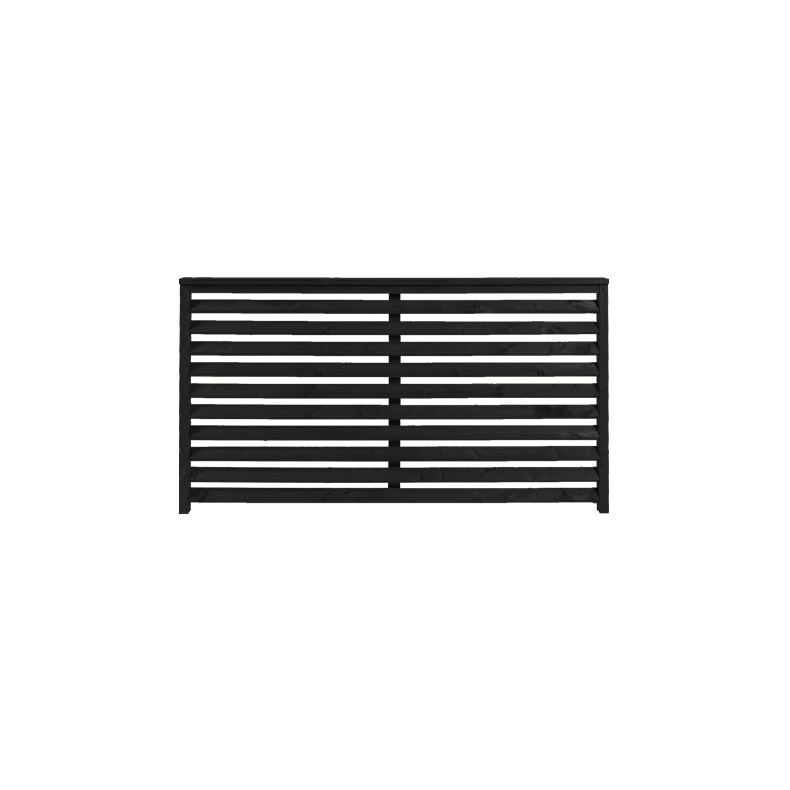 Kyoto hegn i grundmalet sort 160x90cm (BxH)