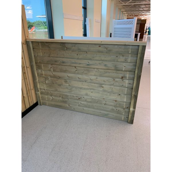 Guldklasse: Model Rom systemhegn blok inkl. systemstolper i tr og tilbehr