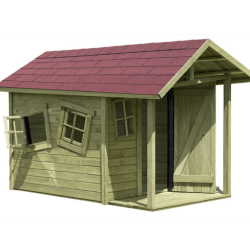 FRDIG SAMLET:Slvklasse: Crazy Andy trlegehus  3,6m2 inkl. udhng