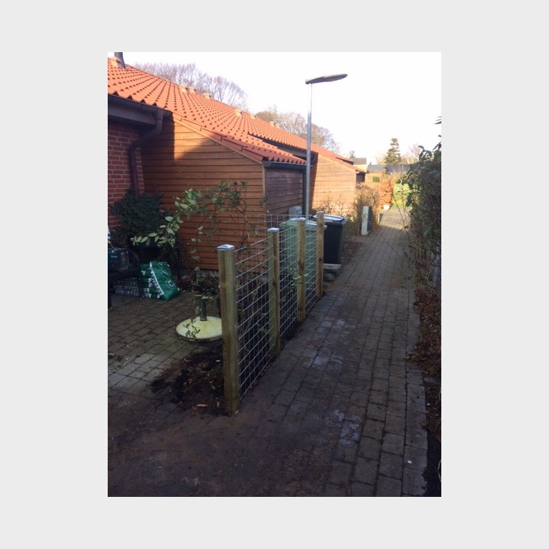 Galvaniseret rionet hegn 90x120cm - model Billund
