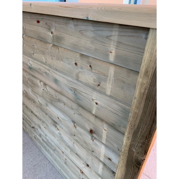 Guldklasse: Model Rom systemhegn blok inkl. systemstolper i tr og tilbehr