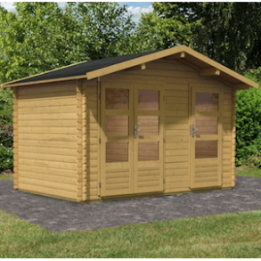 Roskilde redskabsskur model 1 med 2 rum p i alt 9,79m2