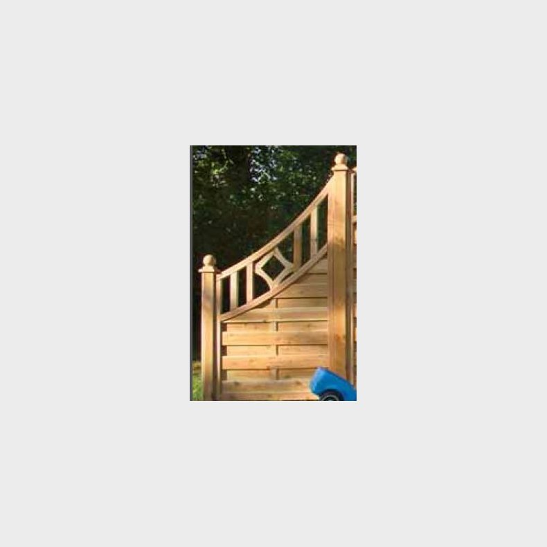 Mayor hegn med bue i l�rk 90x161/90cm (BxH)