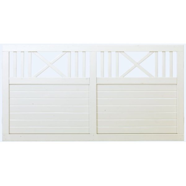 Nostalgi system hegn i hvid 180x95cm (BxH)