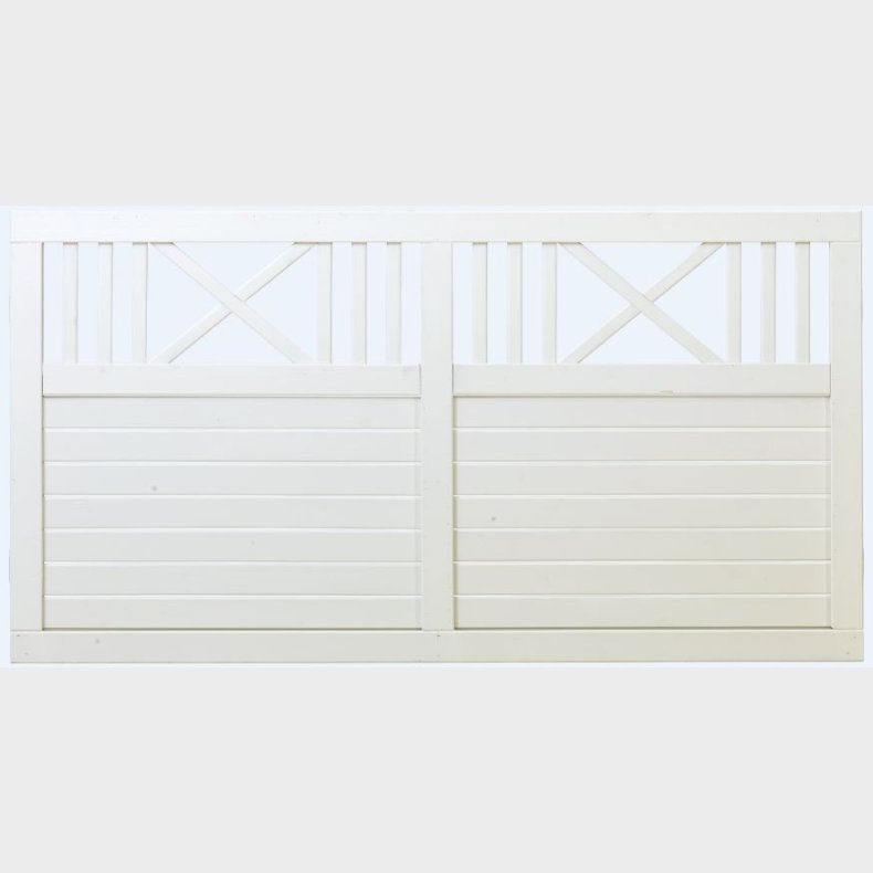 Nostalgi enkelt system hegn i hvid 180x95cm