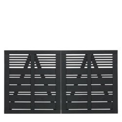 Silence dobbeltlge i sort 200x110cm (BxH)