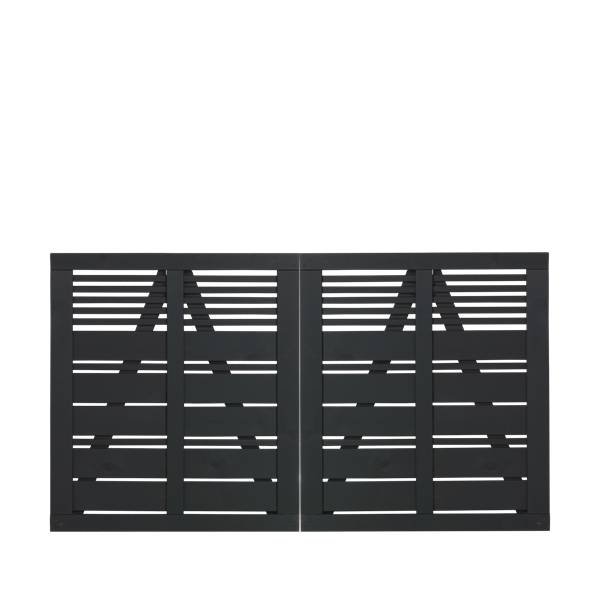 Silence dobbeltlge i sort 200x110cm (BxH)