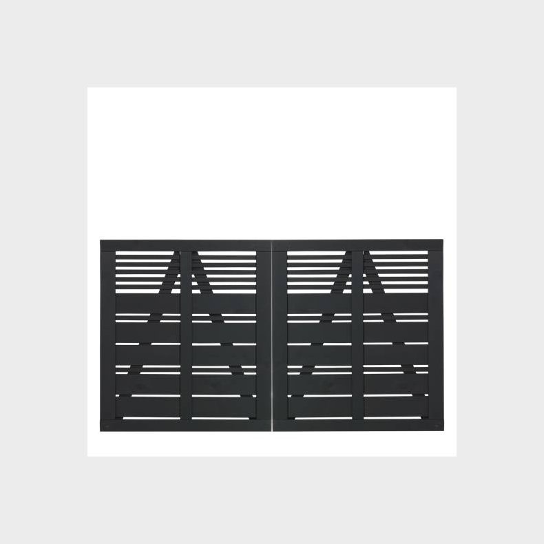 Silence dobbeltlge i sort 200x110cm (BxH)