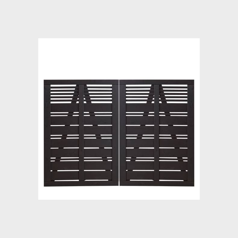 Silence dobbeltlge i sort 200x140cm (BxH)