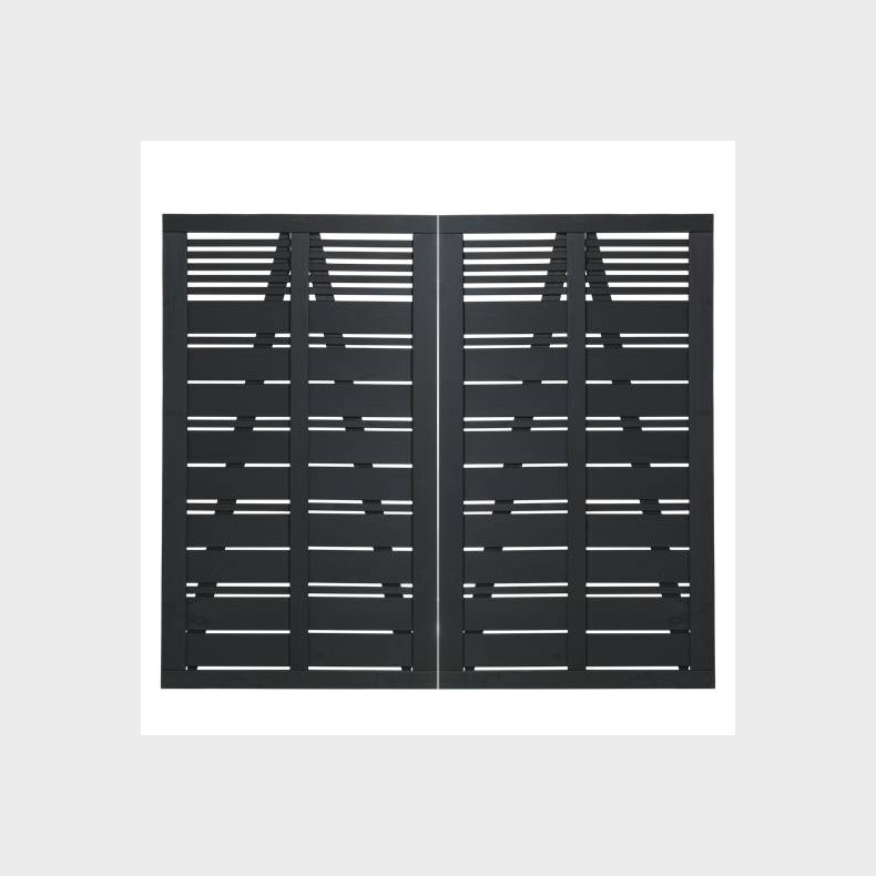 Silence dobbeltlge i sort 200x170cm (BxH)