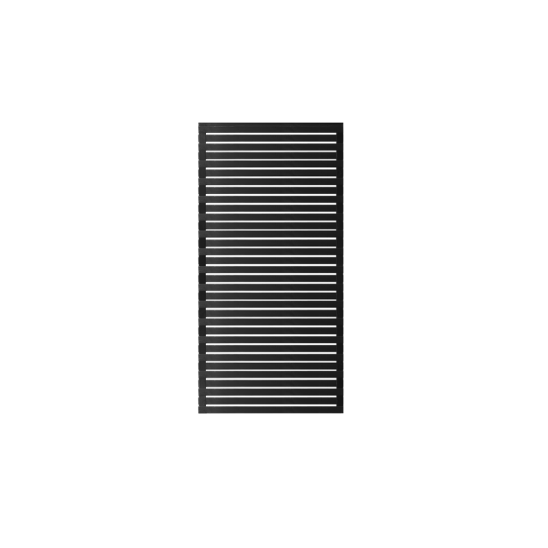 Osaka hegn i grundmalet sort 90x180cm (BxH)