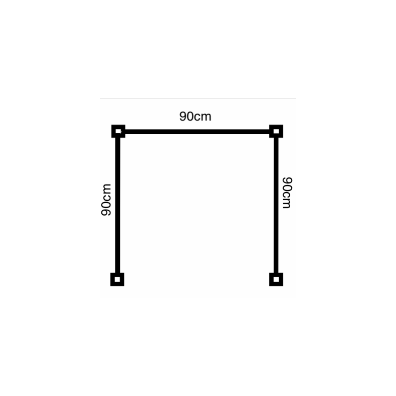 Nice skraldespandsskjuler i komposit med alu stolper i antracit