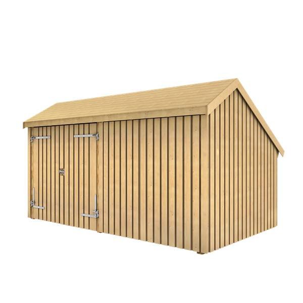 Guldklasse: Multihus 2-moduler i ubehandlet lukket med dobbeltdr p 10,5m2