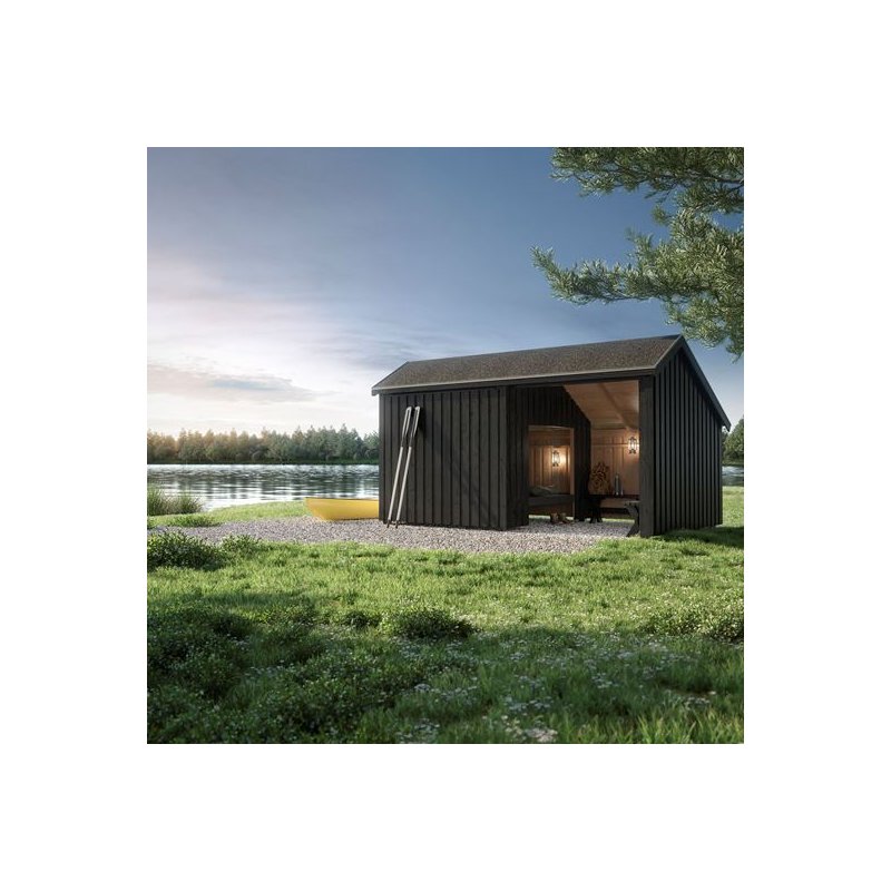 Multi Shelter 2 moduler m/shelter og opholdsrum - inkl. tagpap/alulister