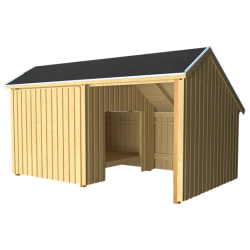 Multi Shelter 2 moduler m/shelter og opholdsrum - inkl. tagpap/alulister