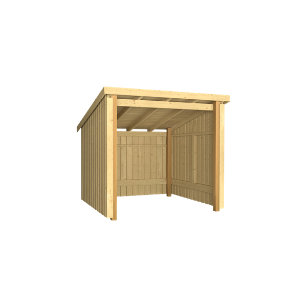 Nordic Cykelskur 1 modul ben p 5,1m2 