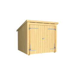 Guldklasse: Nordic Cykelskur 1 modul med dobbeltdr p 5,1m2 