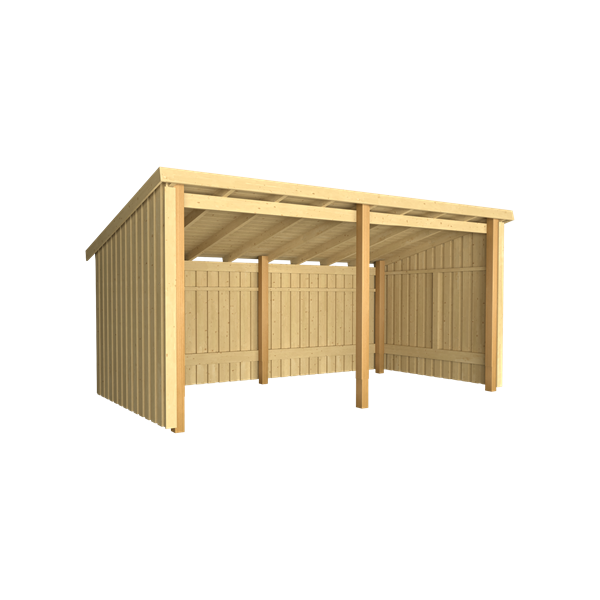 Guldklasse: Nordic Multihus 2-moduler ben i ubehandlet tr p 9,5m2