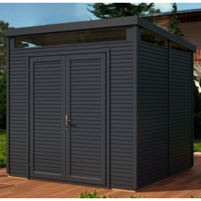 Smartline Pent redskabsskur i grundmalet antracit p 5,3m2