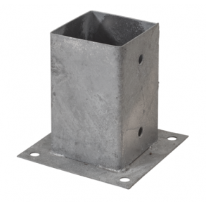 Cubic stolpefod - varmgalvaniseret 9x9 cm