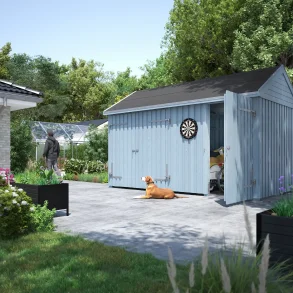 Guldklasse: Classic Multi Havehus 10 m² - 2 moduler m/enkelt- og dobbeltdr