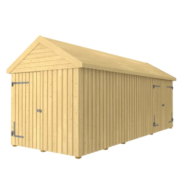 Guldklasse: Classic Multi Havehus 14,5 m&sup2; - 3 moduler m/enkelt- og dobbeltdr