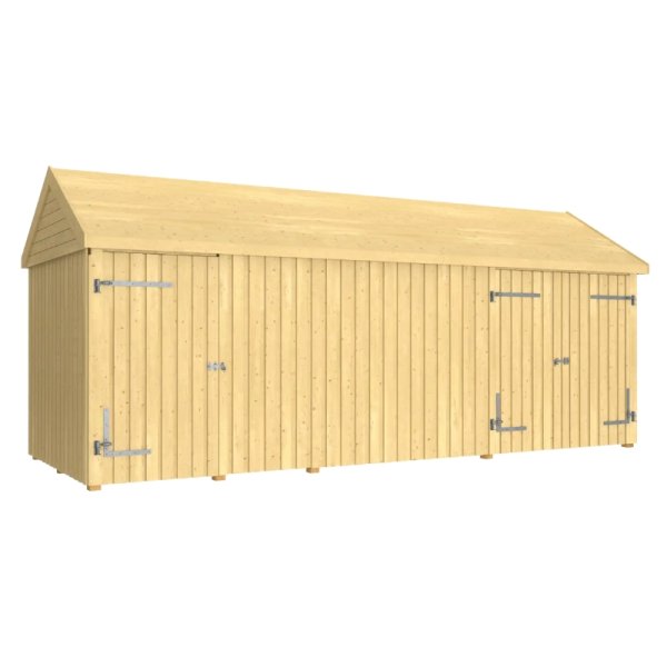 Guldklasse: Classic Multi Havehus 14,5 m&sup2; - 3 moduler m/enkelt- og dobbeltdr