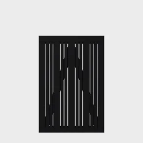 Tangent enkeltlge i sort 95x140cm (BxH)