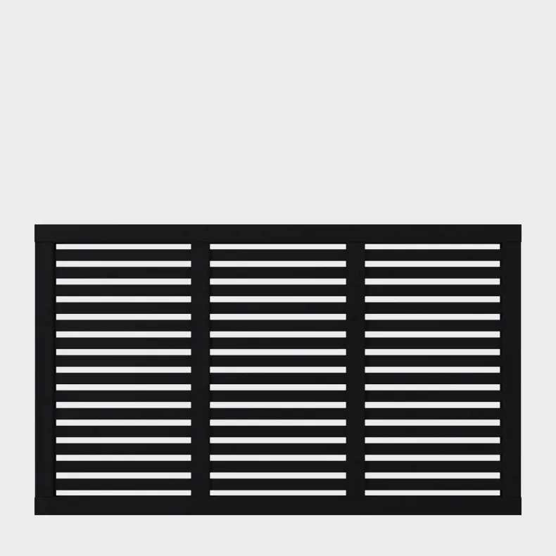 Harmoni terrassehegn i sort 180x107cm (BxH)