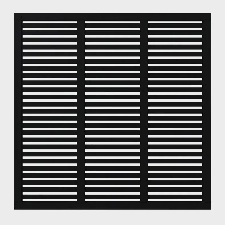 Harmoni terrassehegn i sort 180x180cm (BxH)