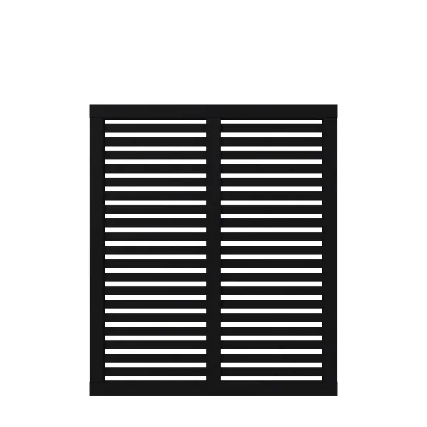 Harmoni terrassehegn i sort 120x140cm (BxH)