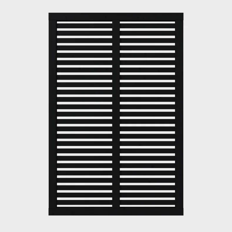 Harmoni terrassehegn i sort 120x180cm (BxH)