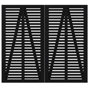 Harmoni dobbeltlge i sort 200x180cm (BxH)