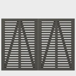 Harmoni dobbeltl�ge i umbragr� 200x140cm (BxH)