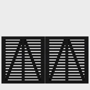 Harmoni dobbeltl�ge i sort 200x107cm (BxH)