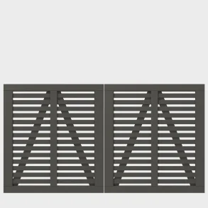 Harmoni dobbeltl�ge i umbragr� 200x107cm (BxH)