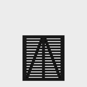 Harmoni enkeltl�ge i sort 100x107cm (BxH)